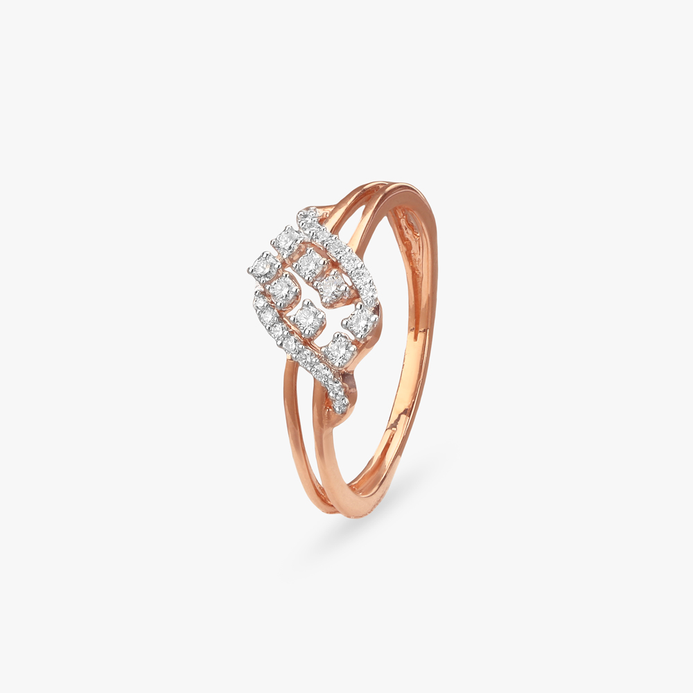 Radiant Twist Diamond Finger Ring