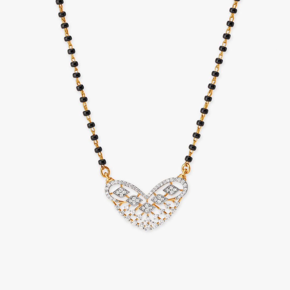 Intricate Lattice Diamond Mangalsutra