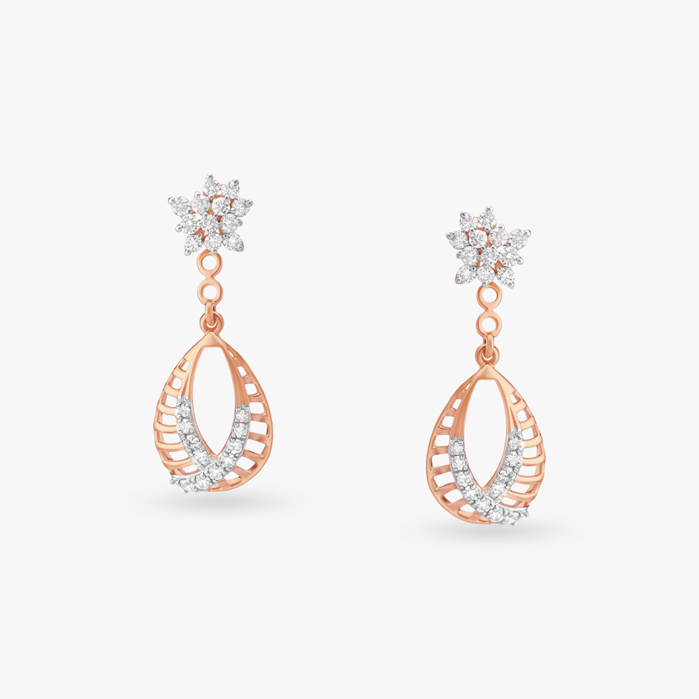 Versatile Diamond Drop Earrings