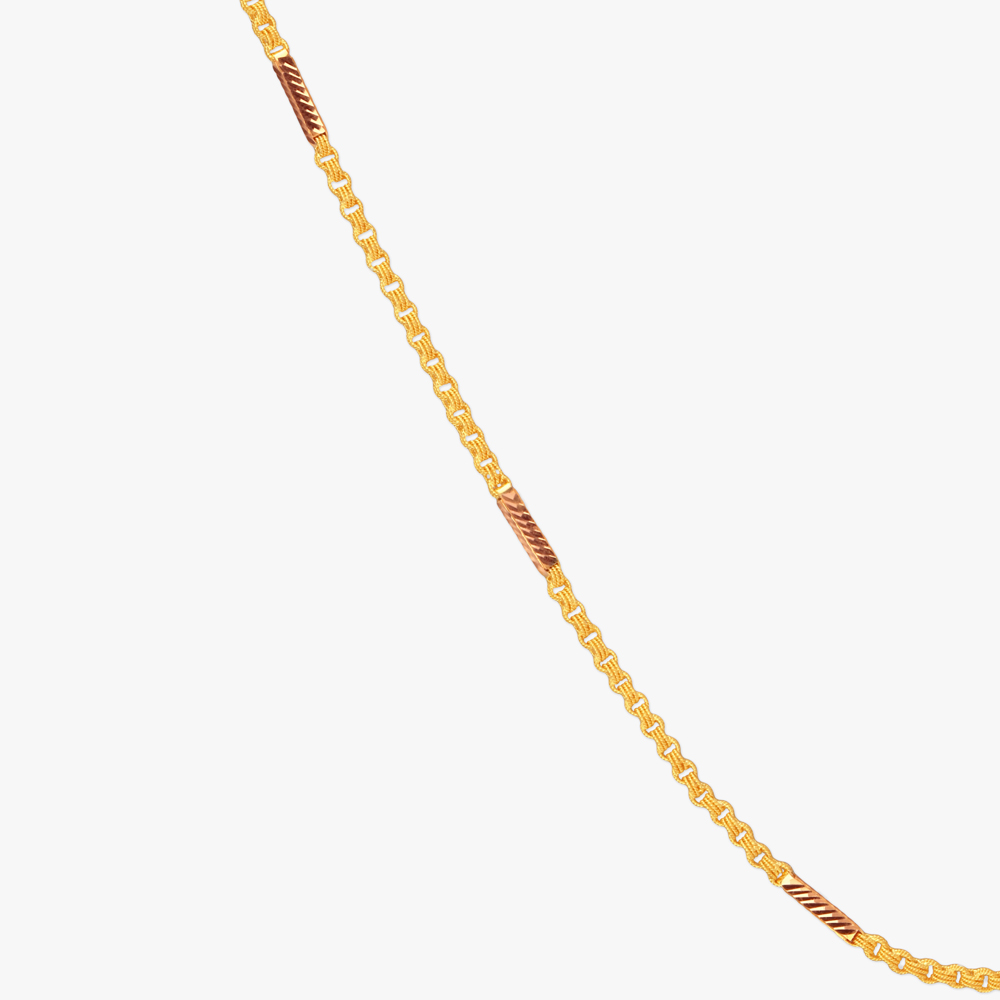 

Sleek Charm Gold Chain