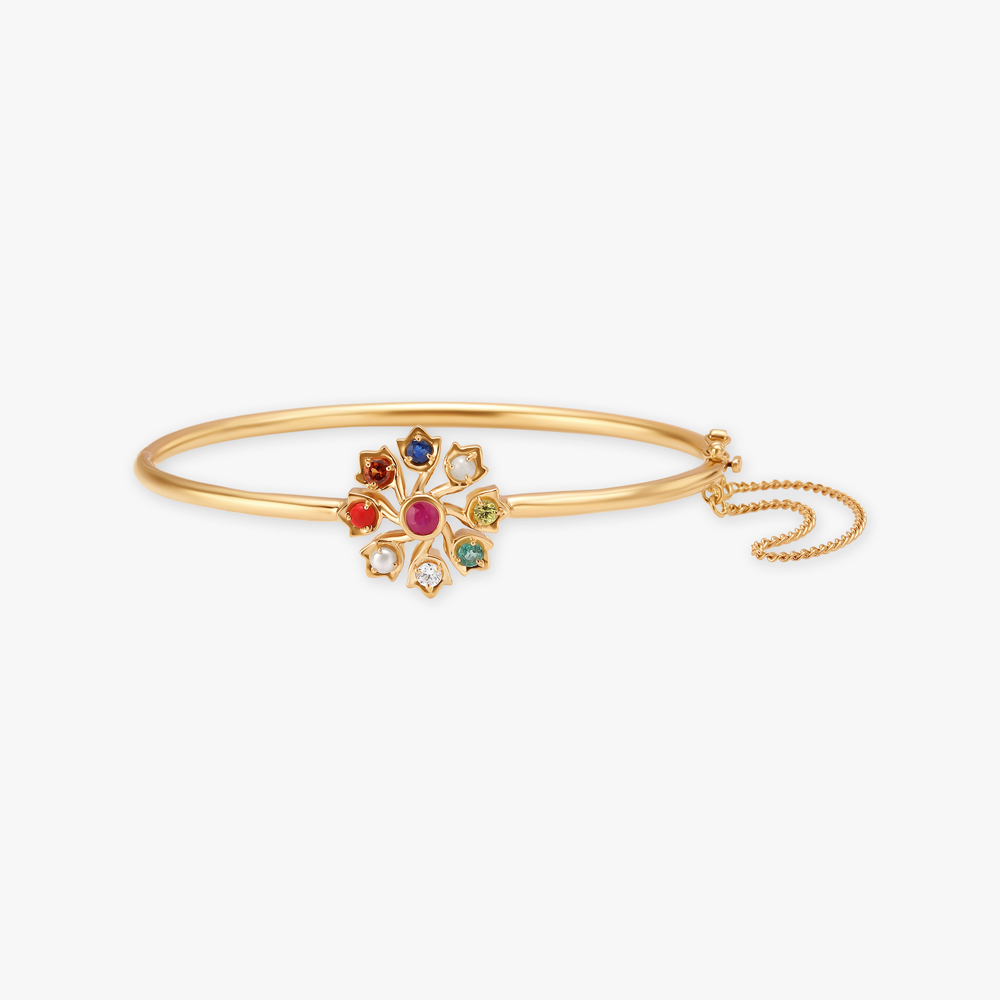 Timeless Navaratna Diamond Bangle
