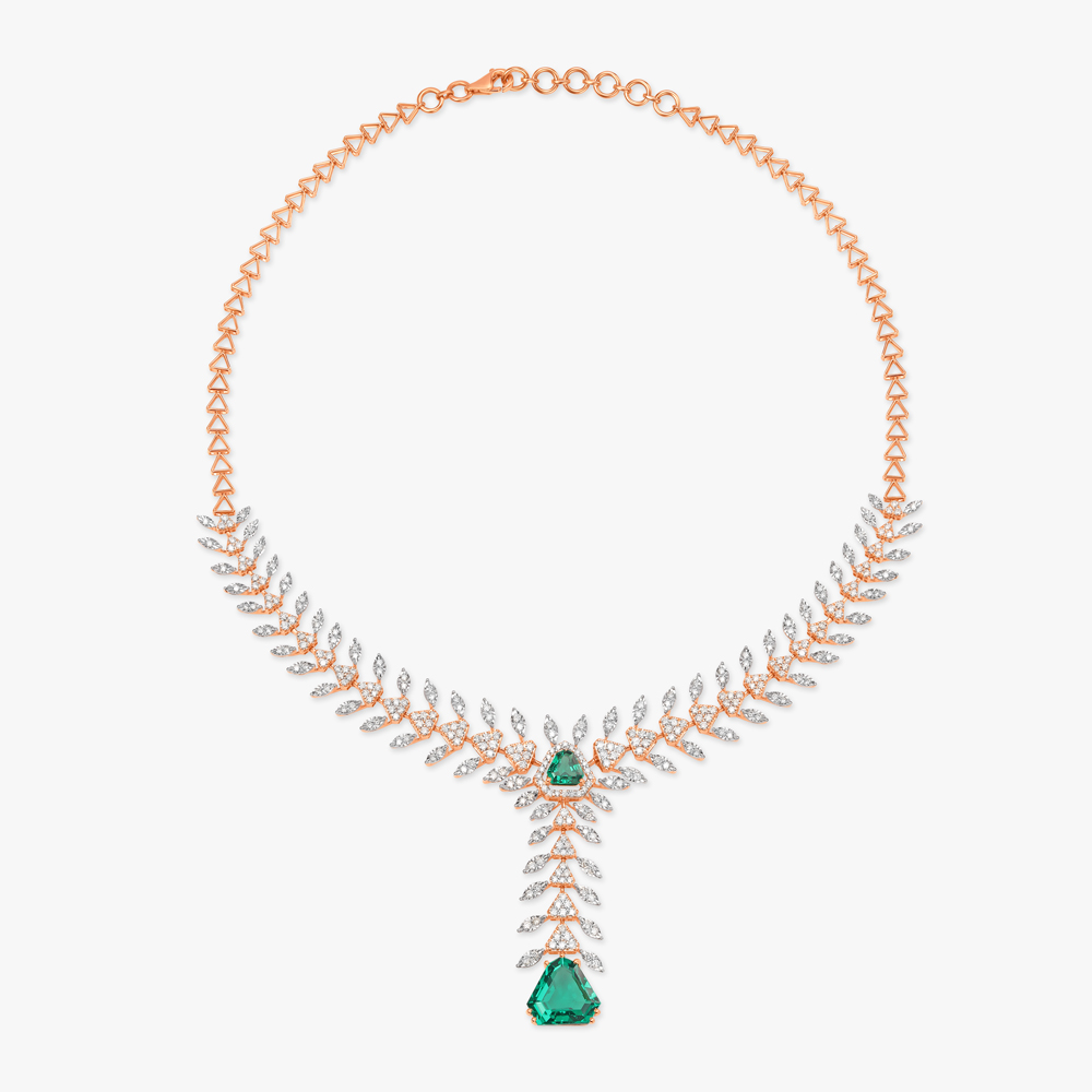 

Verdant Symphony Natural diamond Necklace Set