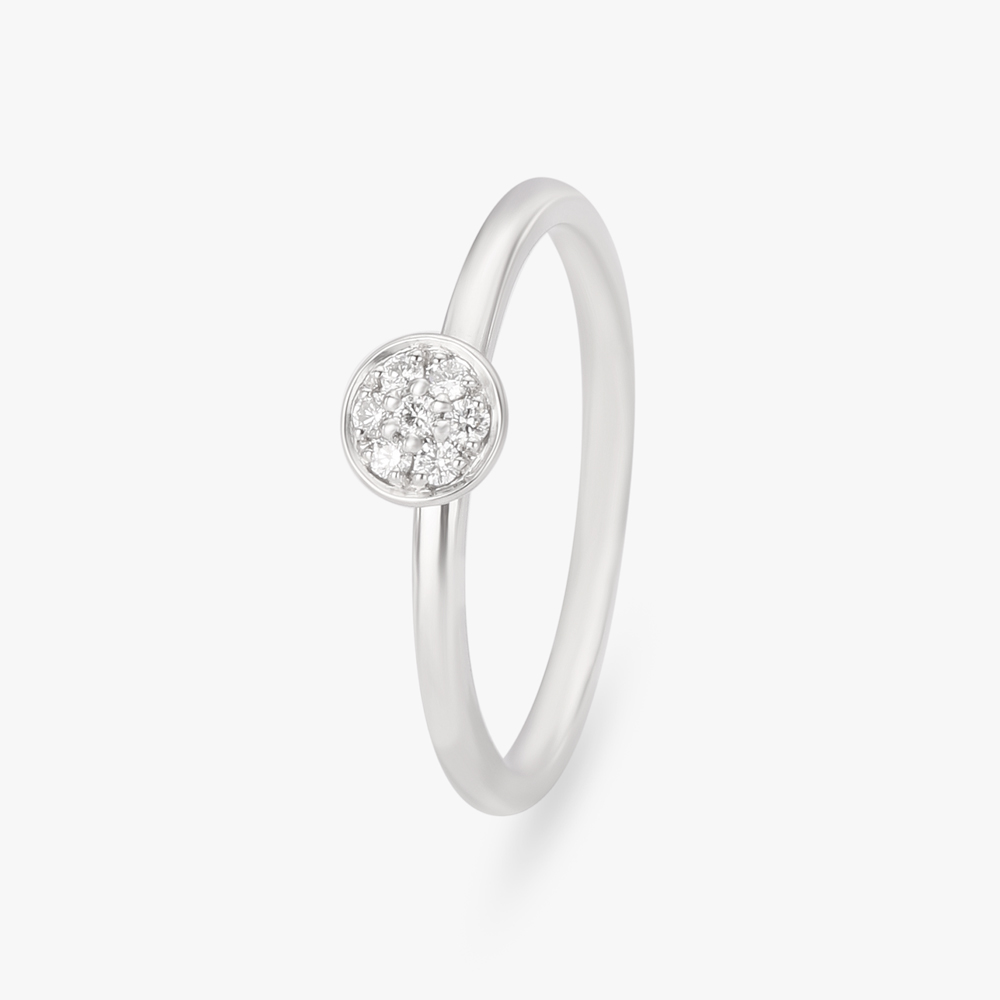 Contemporary Diamond Finger Ring