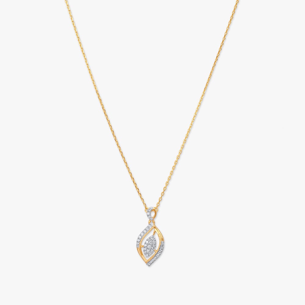 Flowform Bloom Diamond Pendant with Chain