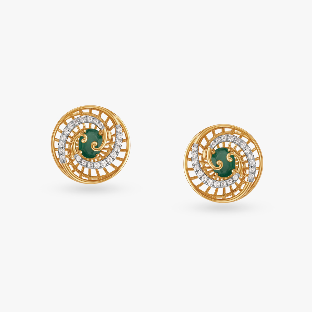 

Whirlwind Diamond Stud Earrings