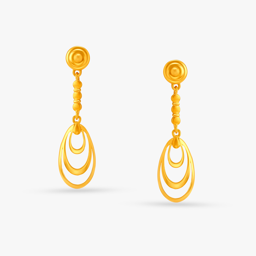Modish Tiered Drop Earrings