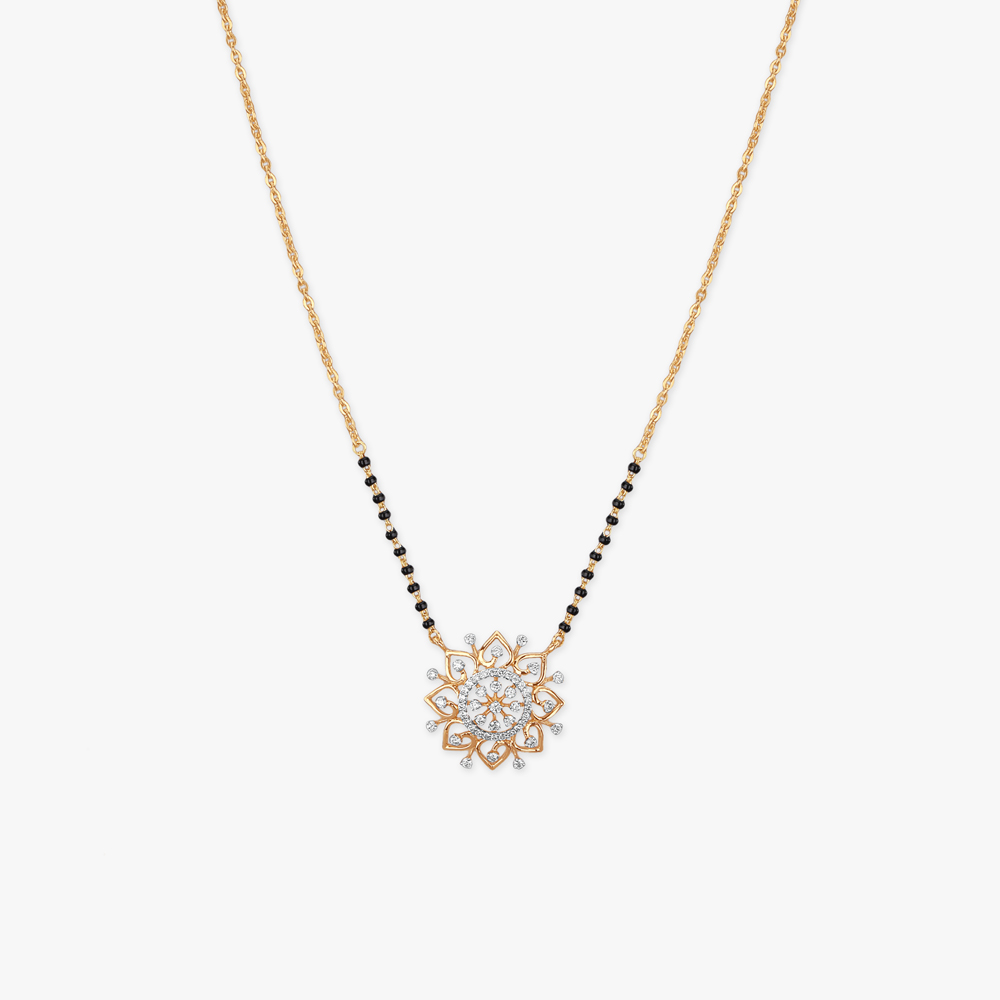 Medallion Spark Diamond Mangalsutra