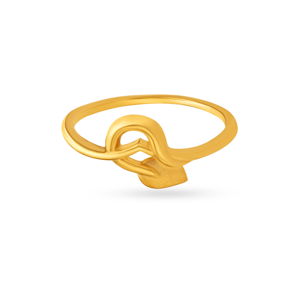 

Modern Leaf Inspired Finger Ring