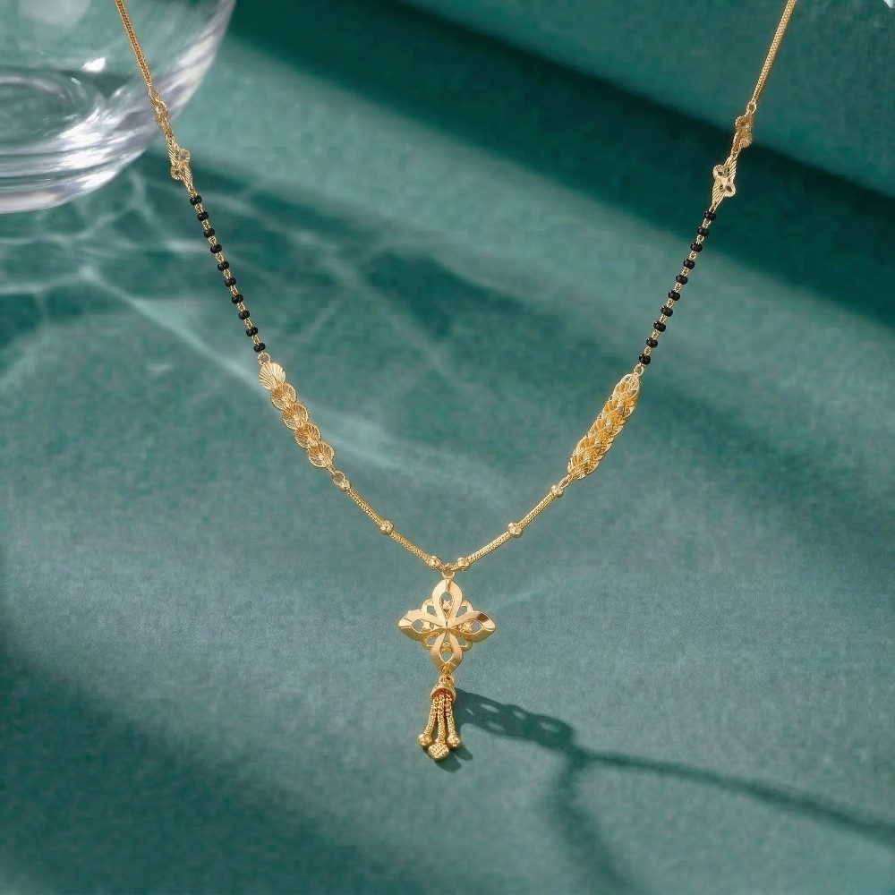 Asymmetric Charm Gold Mangalsutra