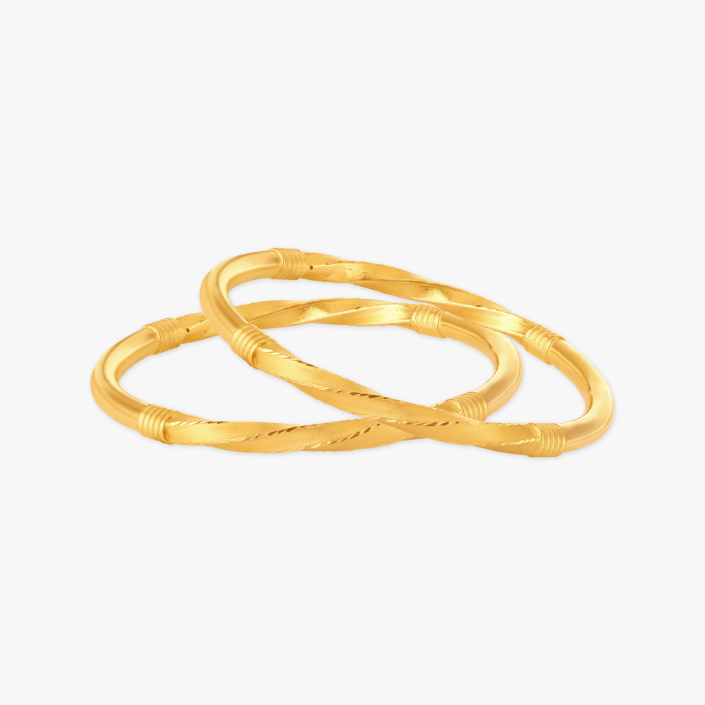 Sophisticated Spiral Helix Bangles