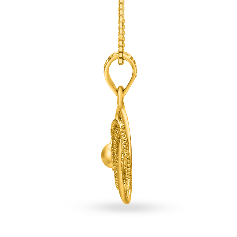 

Captivating Circlet Design Gold Pendant