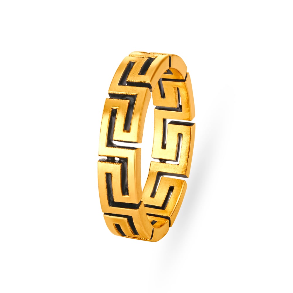 Splendid Black Antique Gold Finger Ring For Men 1 512621FALAA00 1