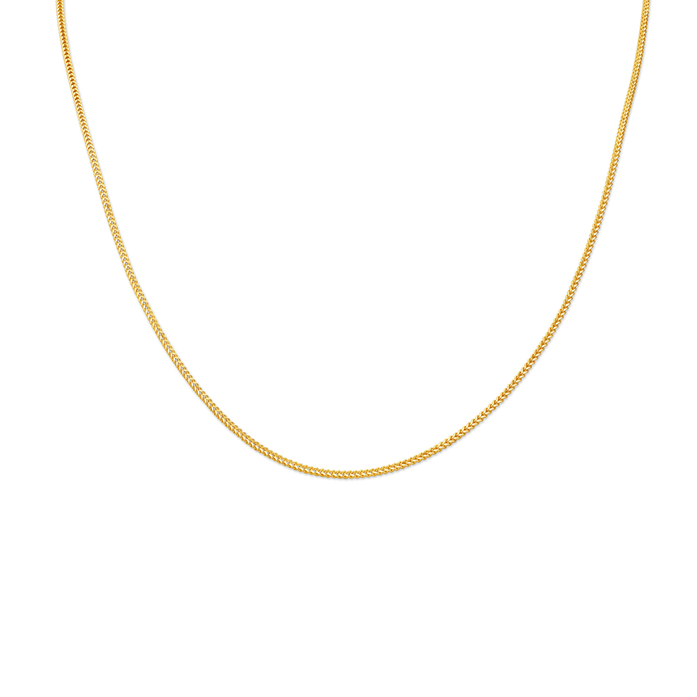 Alluring Foxtail Gold Chain