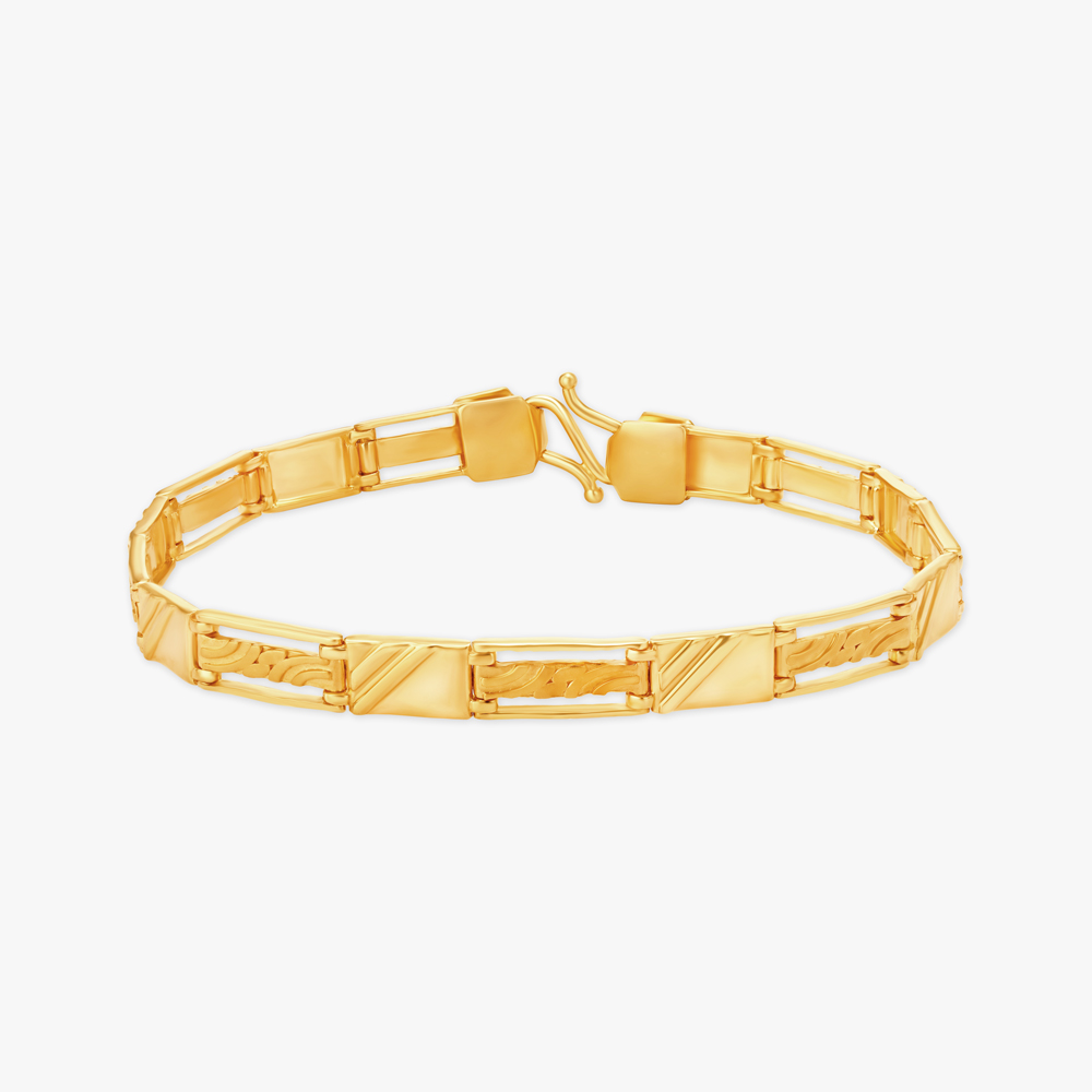 

Carved Gold Bracelet For Men