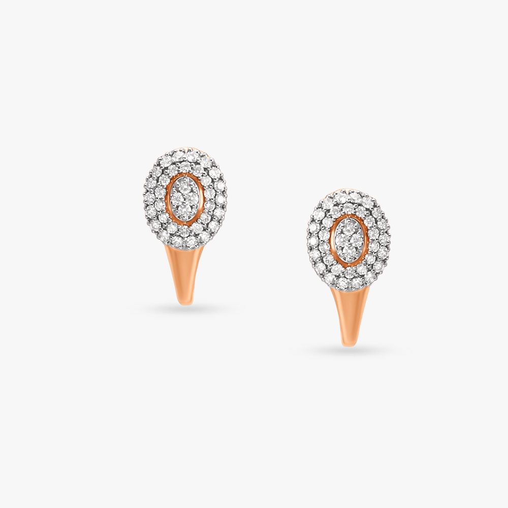 Circular Splendour Diamond Stud Earrings