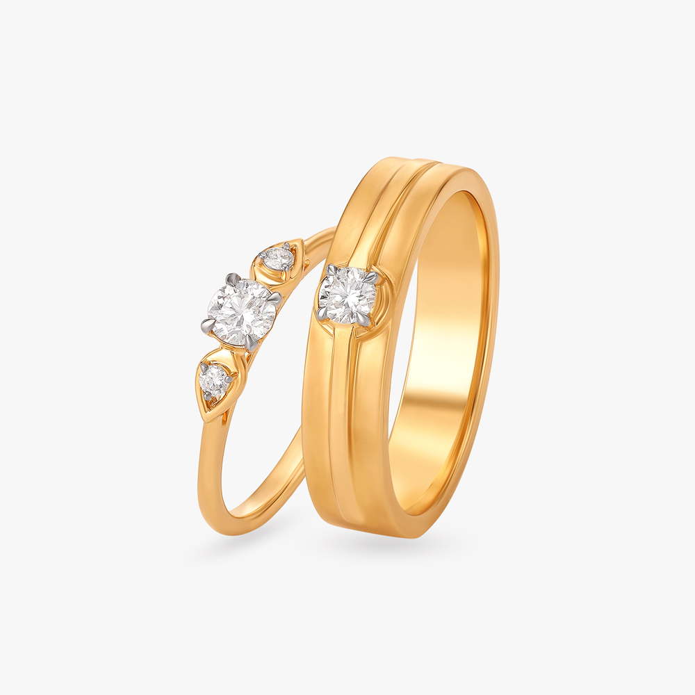 Forever Spark Diamond Couple Rings