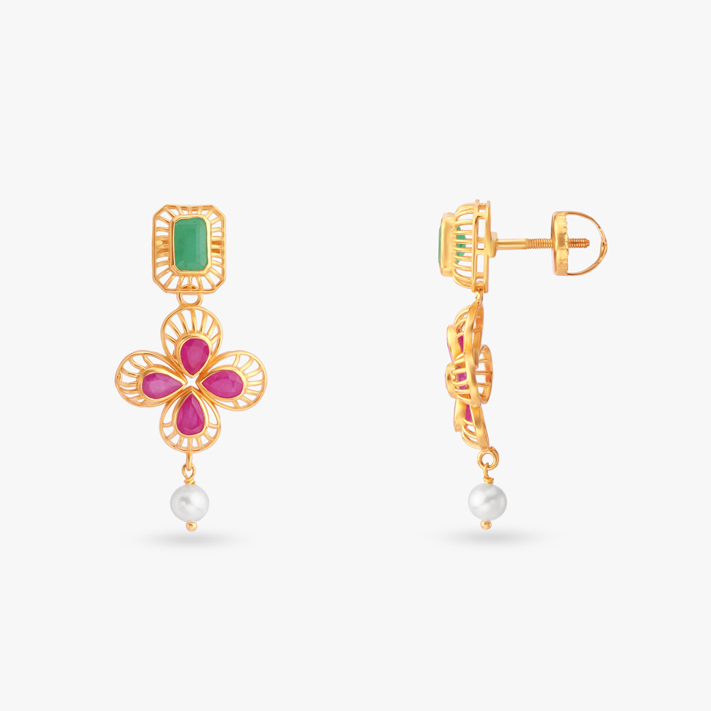 

Vibrant Heirloom Drop Earrings