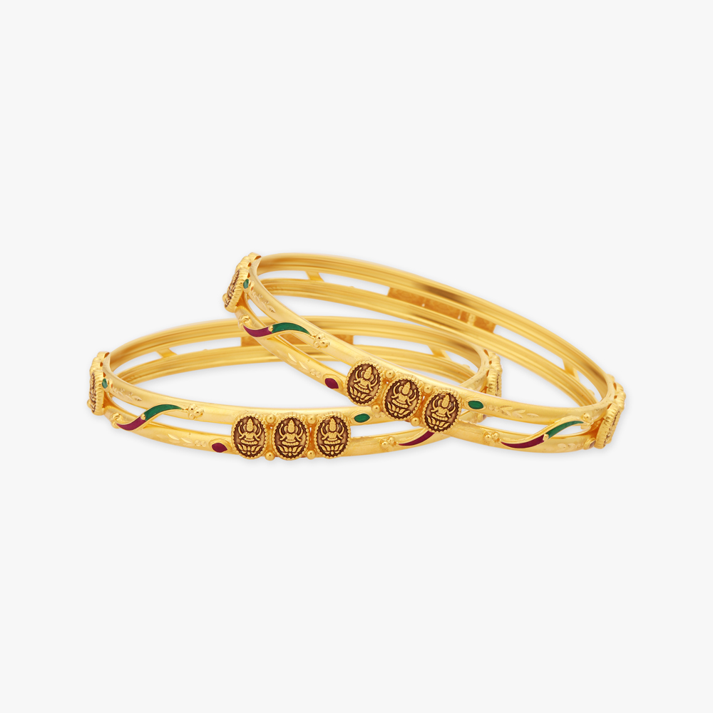 Lakshmi Design Gold Bangles