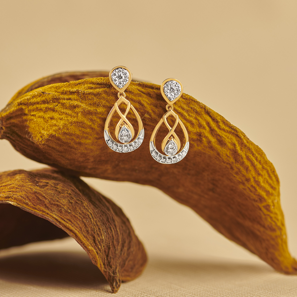 Fancy Teardrop Drop Earrings