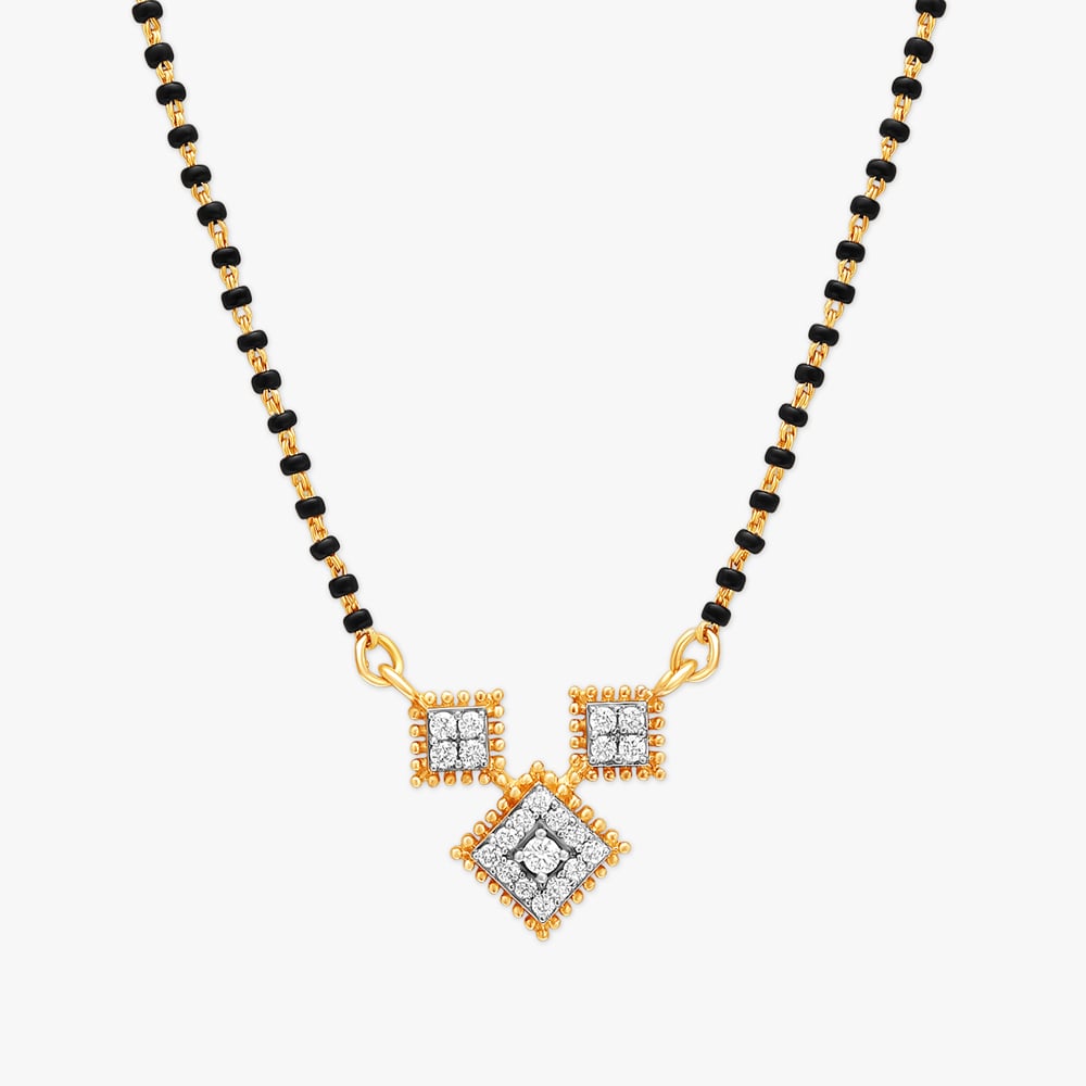 Block Spark Diamond Mangalsutra