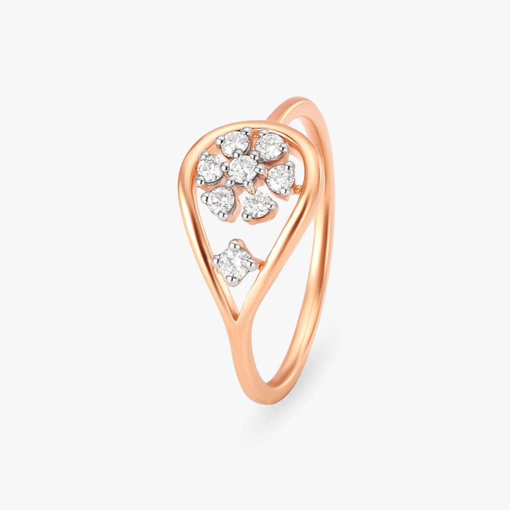 

Rainflower Diamond Finger Ring