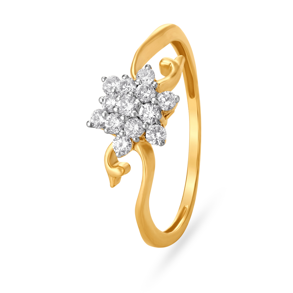 Floral Crown Diamond Ring