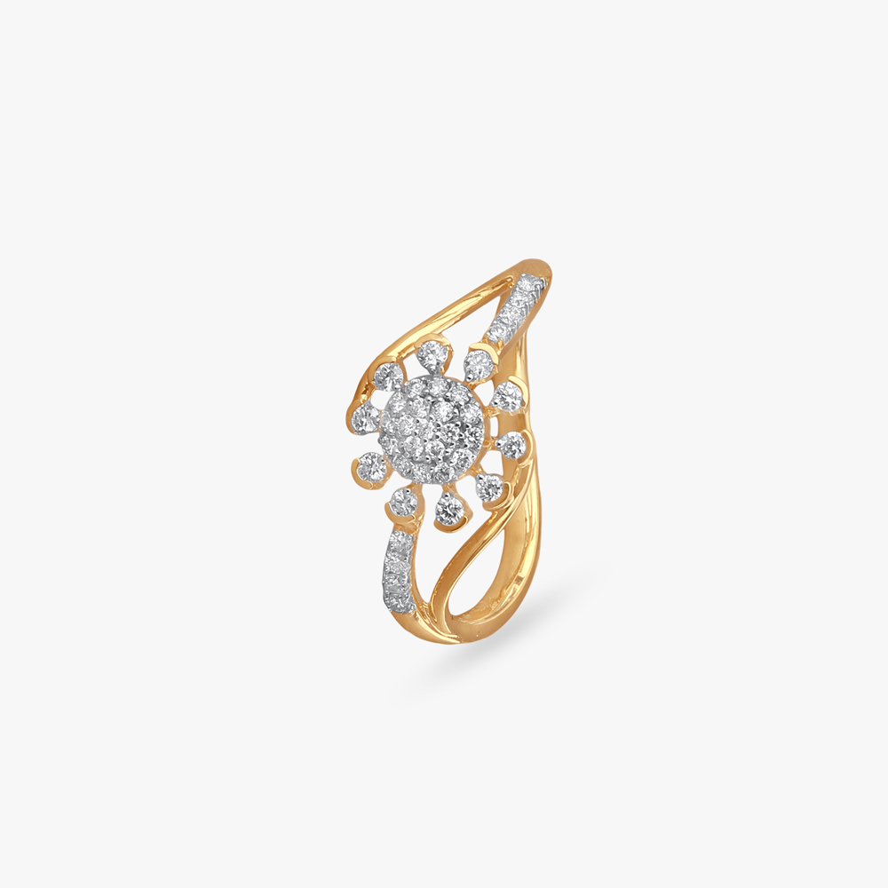 Twilight Bloom Diamond Ring