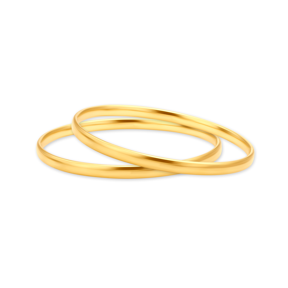 Polished Plain Gold Bangle
