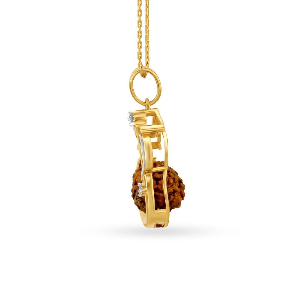 

Auspicious Rudraksha Diamond Pendant