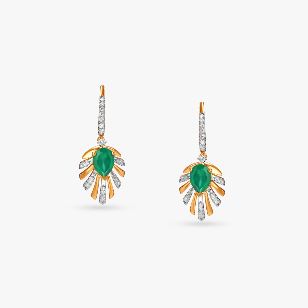 Eternal Rays Diamond Drop Earrings