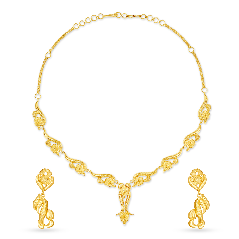 Radiant Gold Necklace Set
