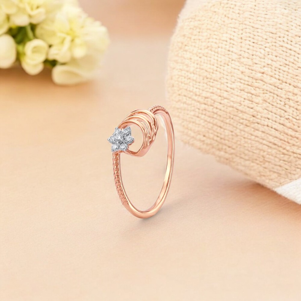 Bloom Loop Diamond Ring