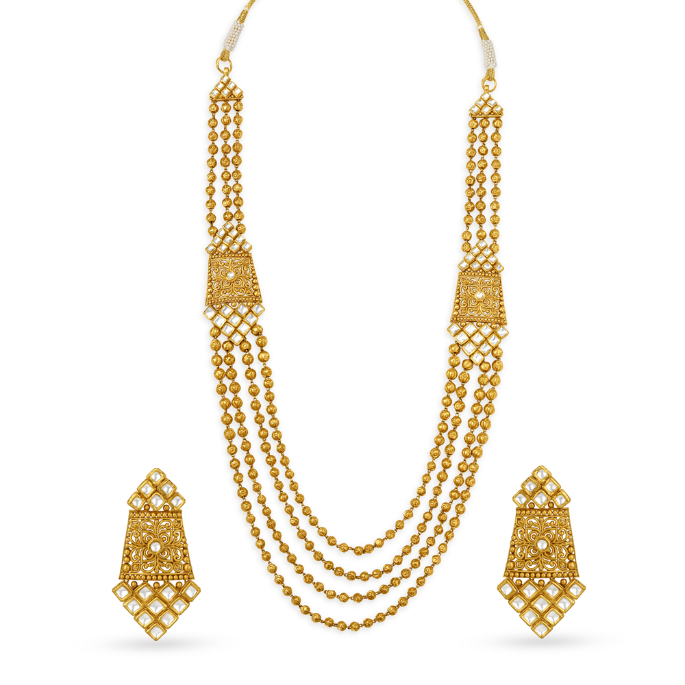 Royal Gorgeous Gold Necklace Set
