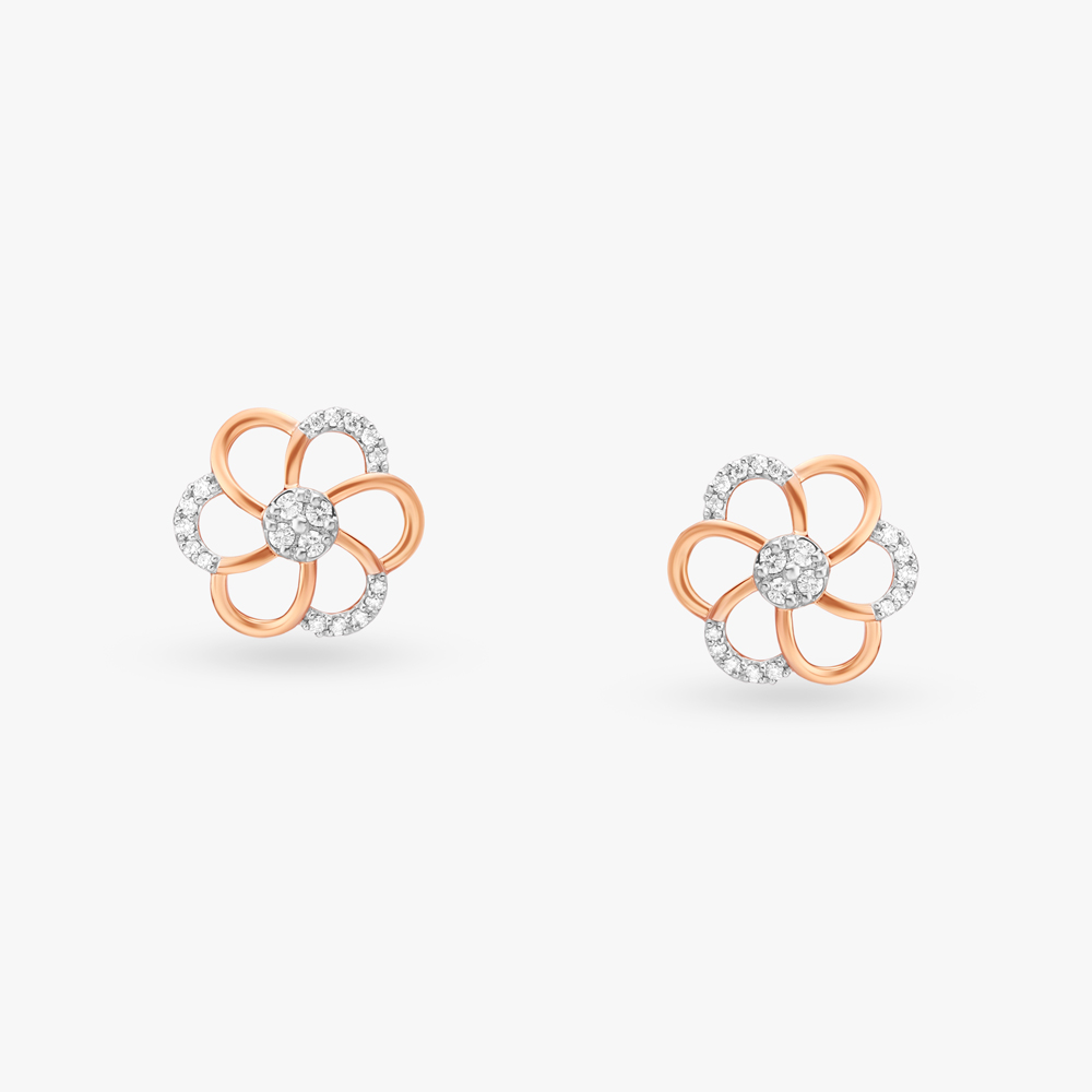 Serenity Diamond Stud Earrings