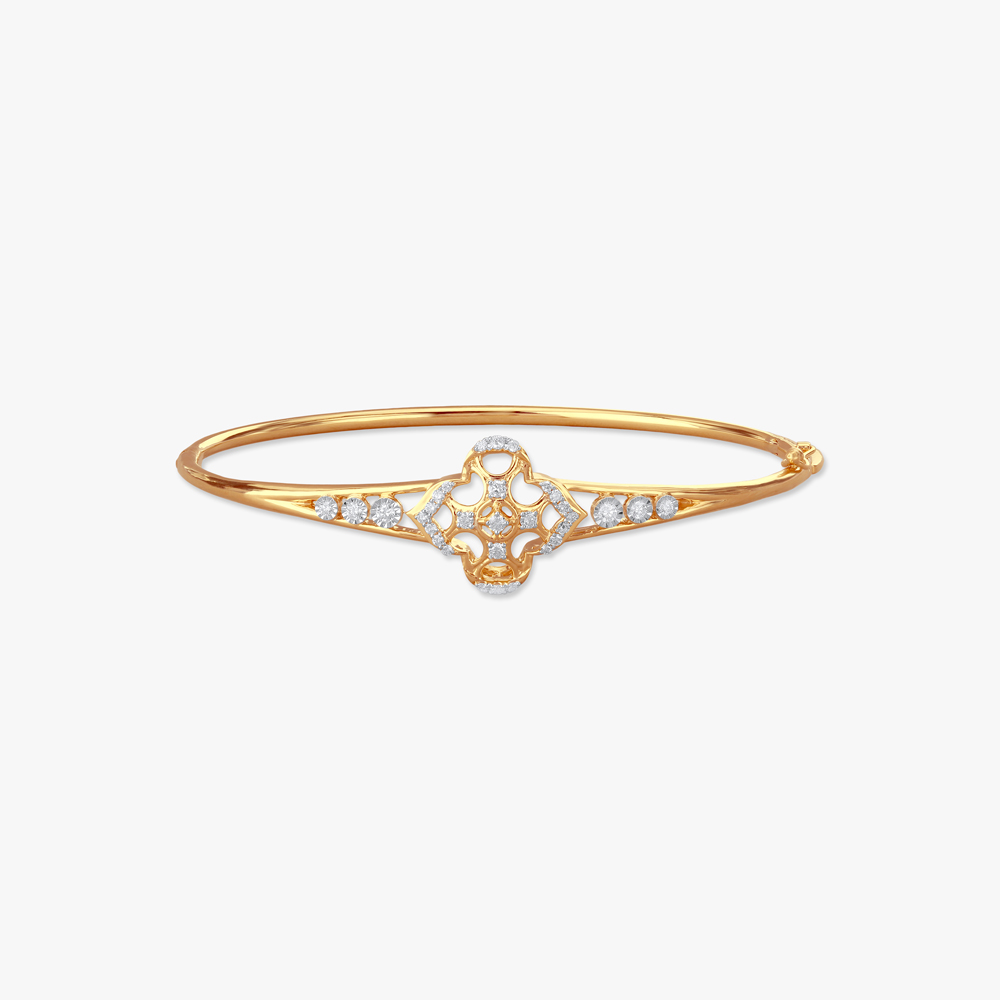Regal Bloom Diamond Bangle