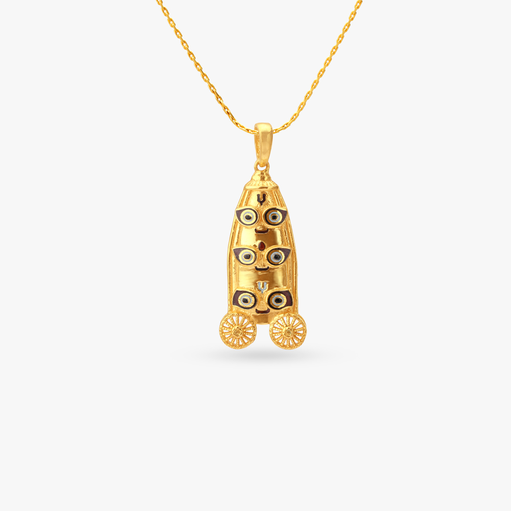 Divine Chariot Gold Pendant