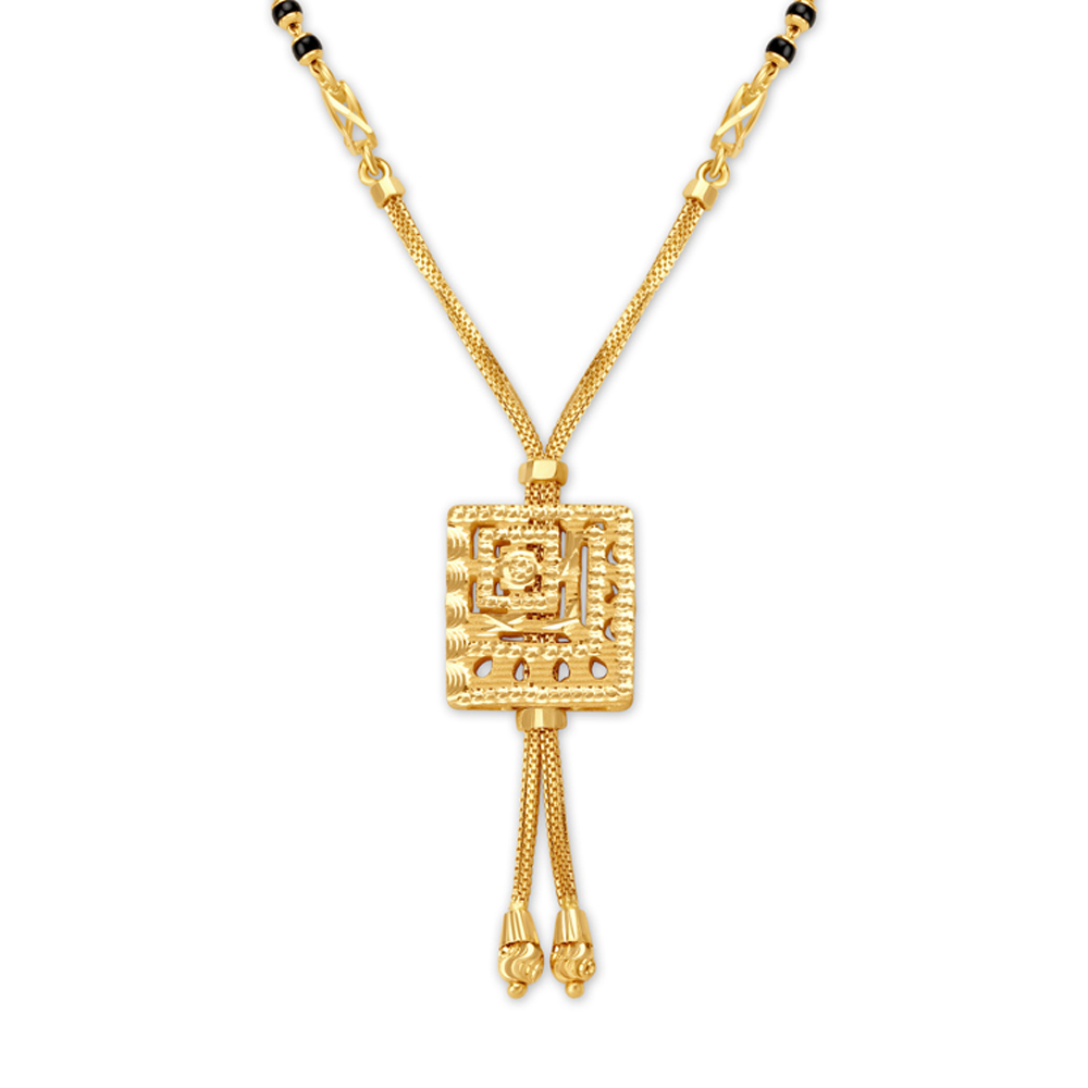 Geometric Motif Gold Mangalsutra