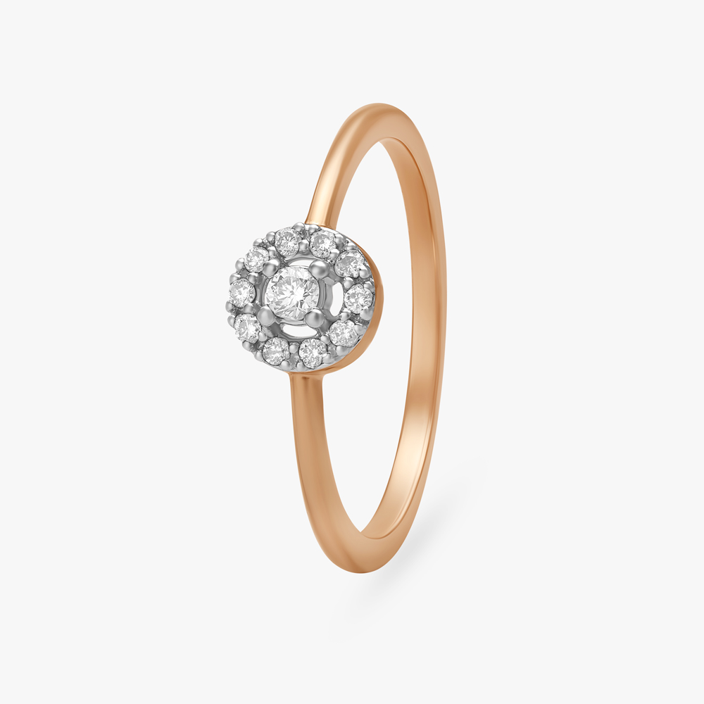 Slender Shimmer Diamond Ring