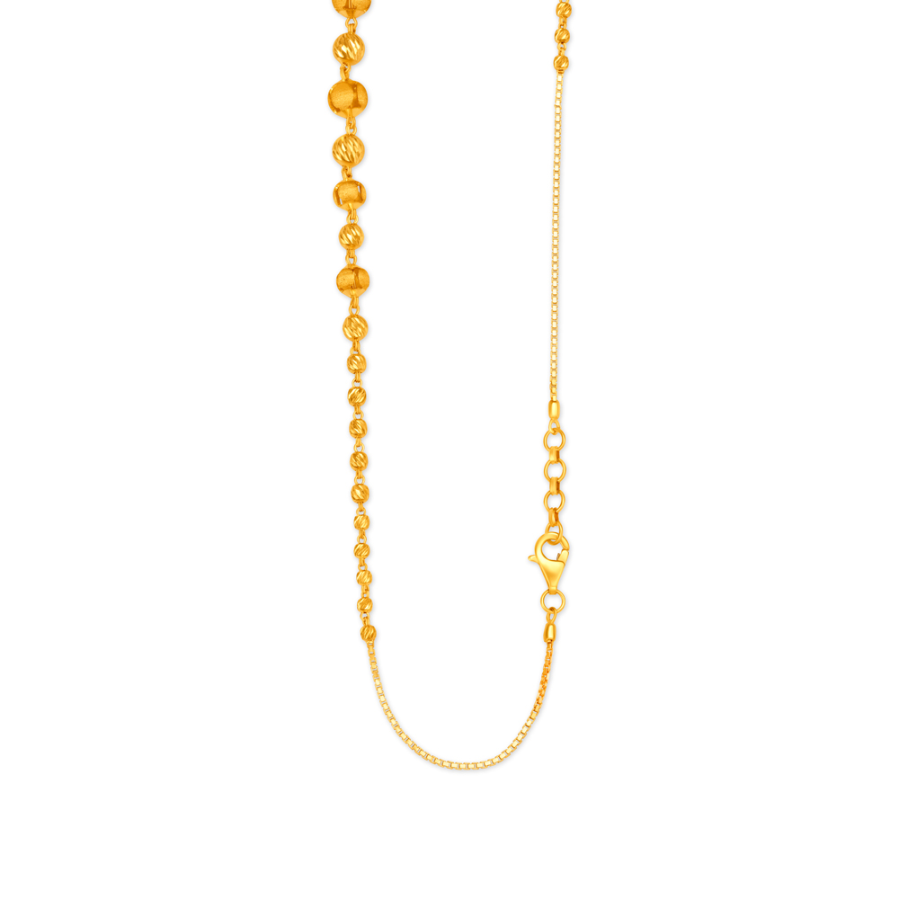 

Intricate Work Fancy Bead Gold Chain