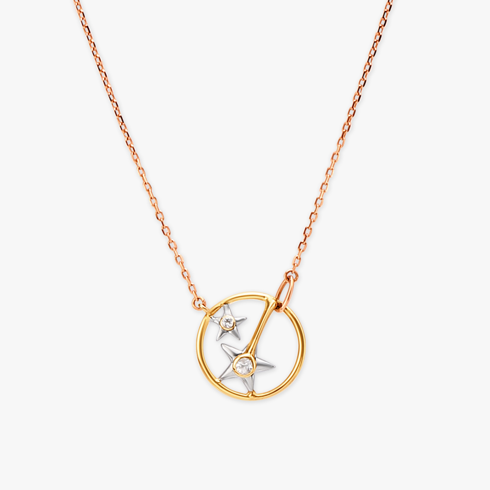 Cosmic Dazzle Diamond Pendant With Chain