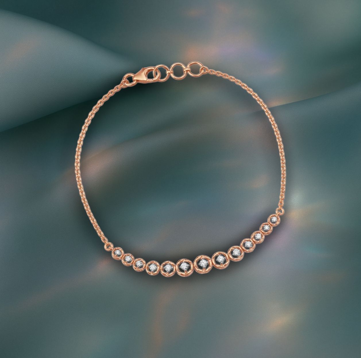 Twinkling Orbit Diamond Bracelet