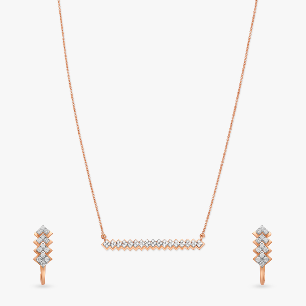 Petit Four Diamond Necklace Set
