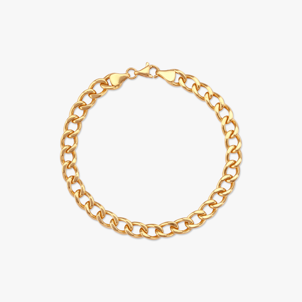 Bold Link Gold Bracelet