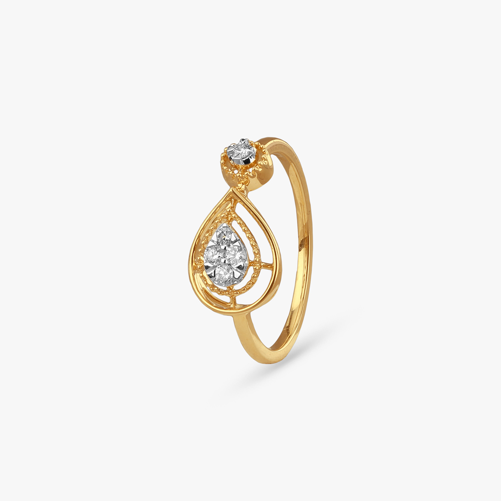 Infinity Dewdrop Diamond Ring