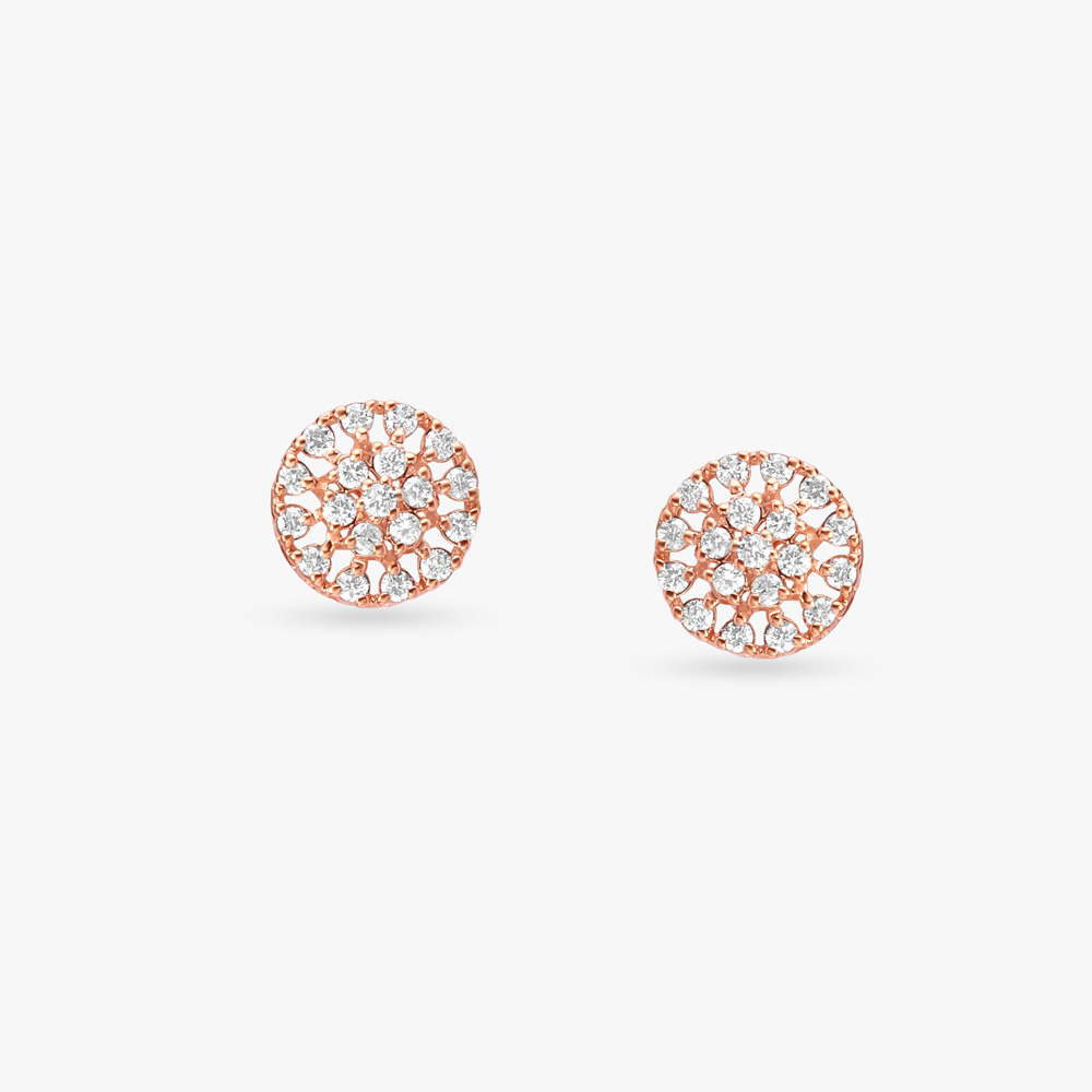 Regal Radiance Diamond Stud Earrings