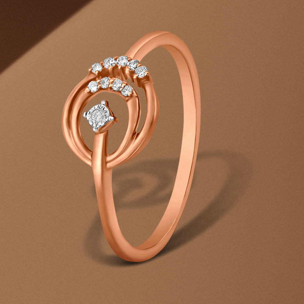 Charming Radial Diamond Ring