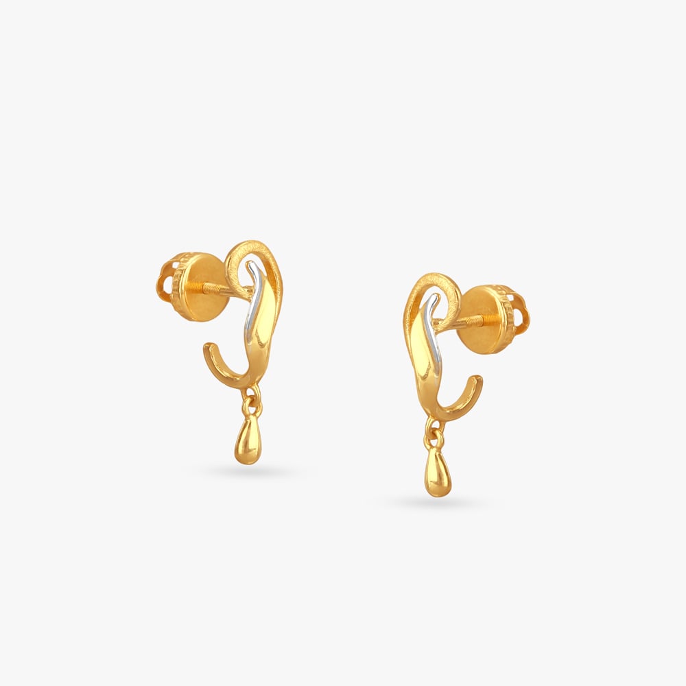 Golden Whisper Gold Hoop Earrings