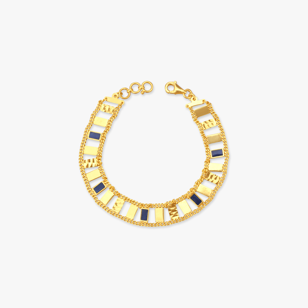 Deco Stripe Gold Bracelet