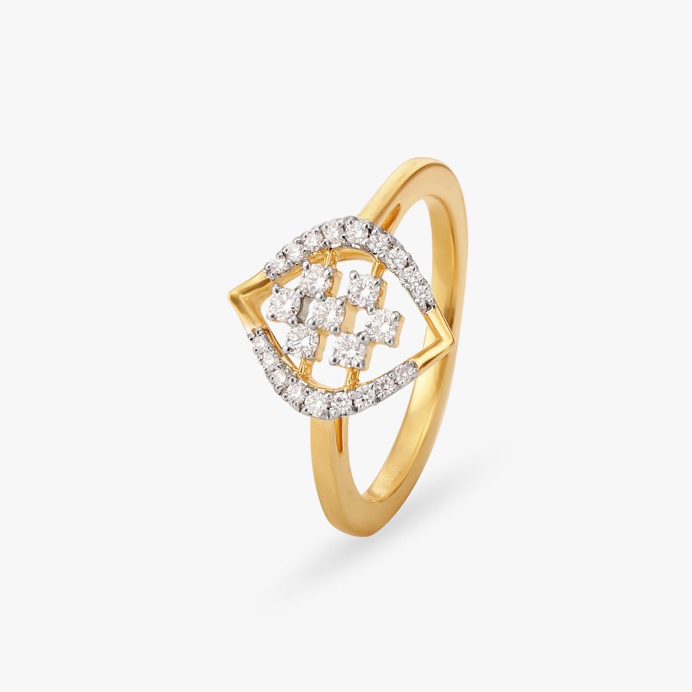 Geometric Grace Diamond Finger Ring