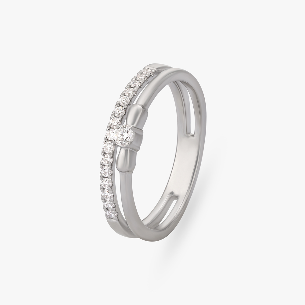 Lustrous Bows Finger Ring